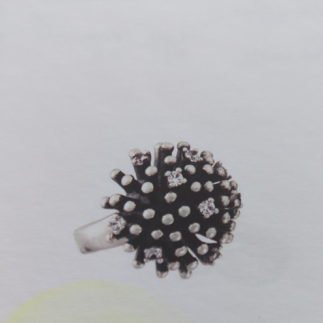 Silpada Black And Silver Spiky Dome Ring